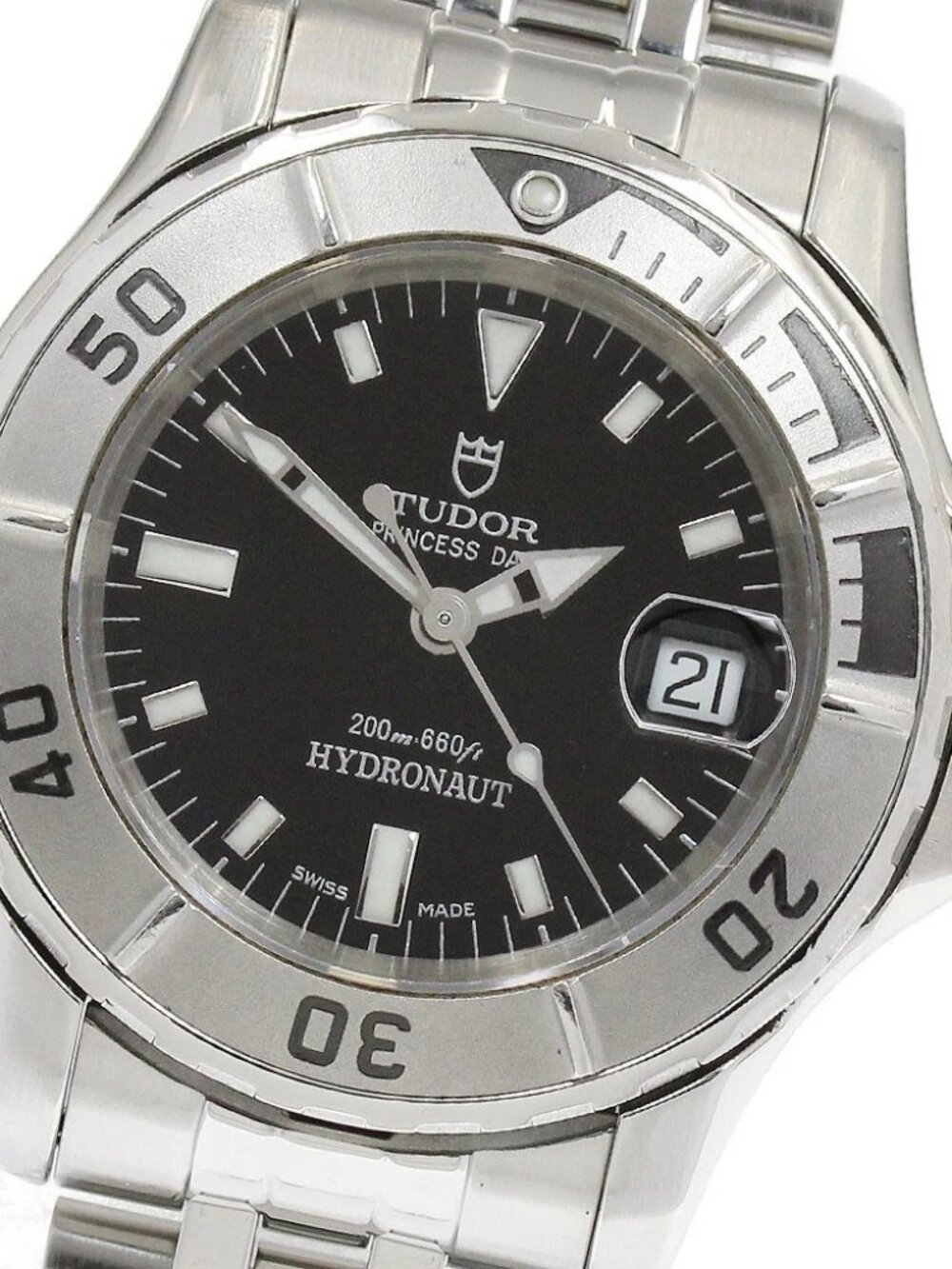 TUDOR Princess Date Hydro Note 99090P black Dial Automatic Ladies Watch